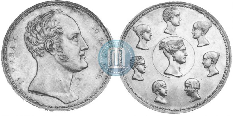 Picture 1,5 roubles - 10 złotych 1836 year П.У. "Family rouble"
