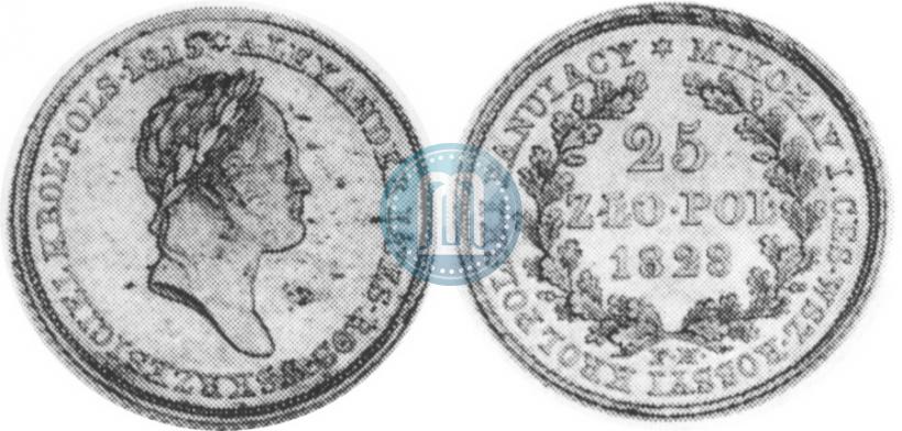 Picture 25 złotych 1828 year FH 