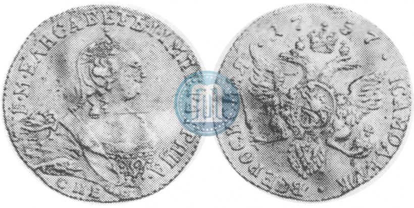 Picture 1 ducat 1757 year СПБ-Ю 