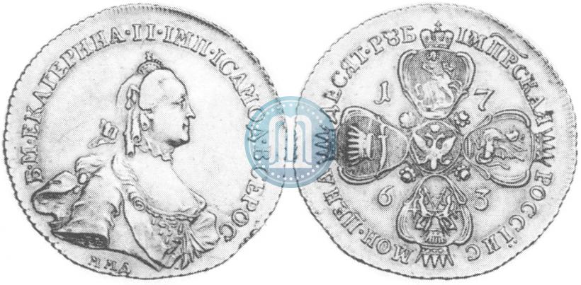 Picture 10 roubles 1763 year ММД 