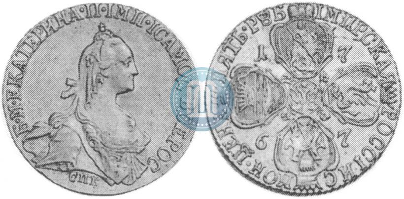 Picture 5 roubles 1767 year СПБ 