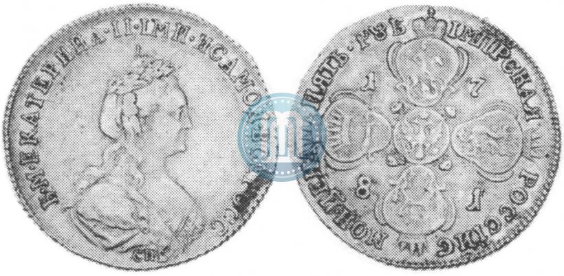 Фото 5 рублей 1781 года СПБ 