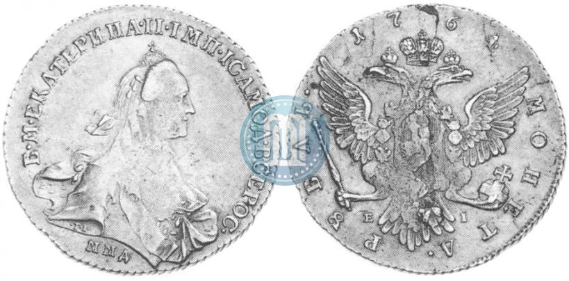 Picture 1 rouble 1764 year ММД-EI 