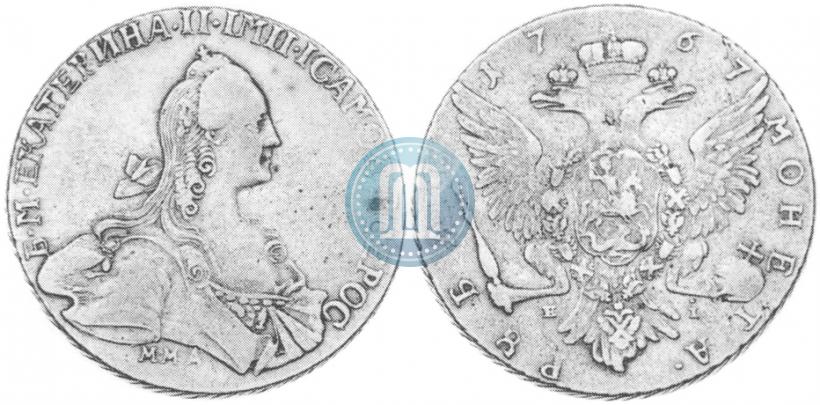 Picture 1 rouble 1767 year ММД-EI 