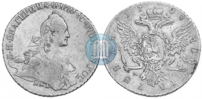 Picture 1 rouble 1768 year ММД-АШ 