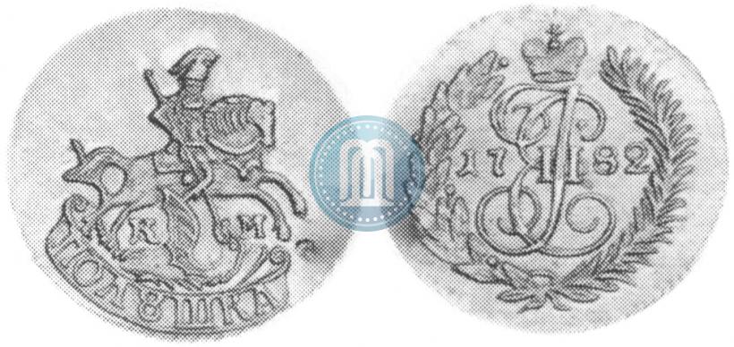 Фото Полушка 1782 года КМ 