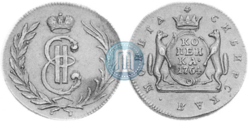 Фото 1 копейка 1764 года  