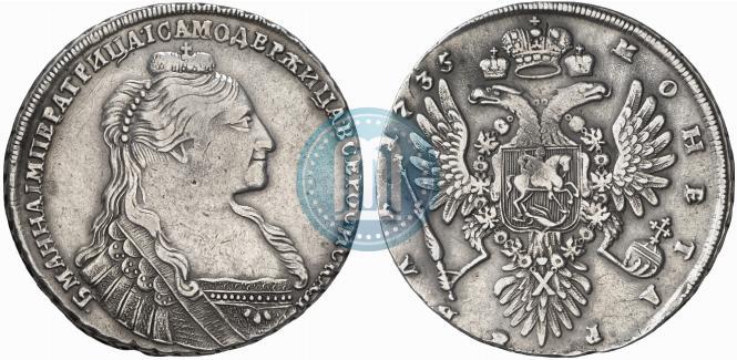 Picture 1 rouble 1735 year  