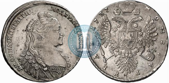 Picture 1 rouble 1737 year  "Type of 1735"