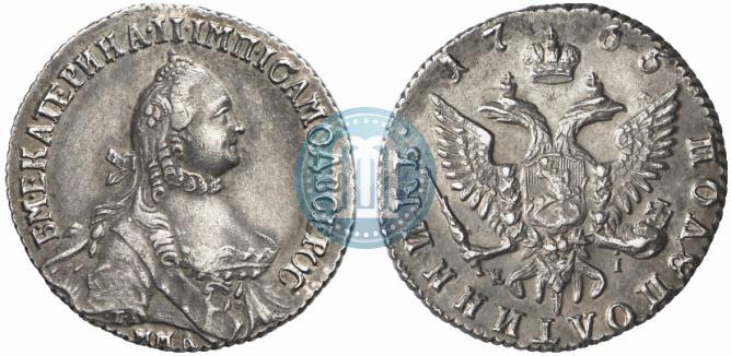 Фото Полуполтинник 1765 года ММД-EI-Т.I. 