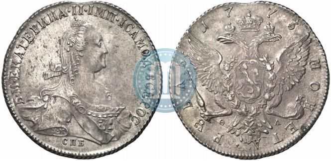 Picture 1 rouble 1773 year СПБ-ФЛ 