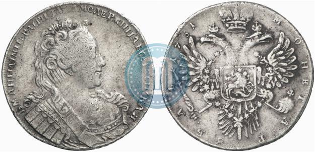 Picture 1 rouble 1731 year  