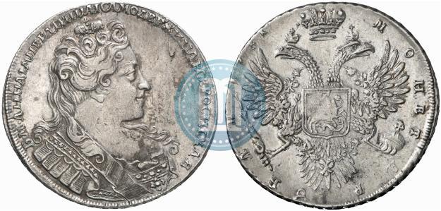Picture 1 rouble 1731 year  