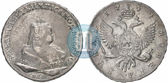 Picture 1 rouble 1744 year СПБ 