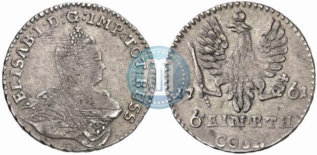 Picture 1/6 Thaler 1761 year  
