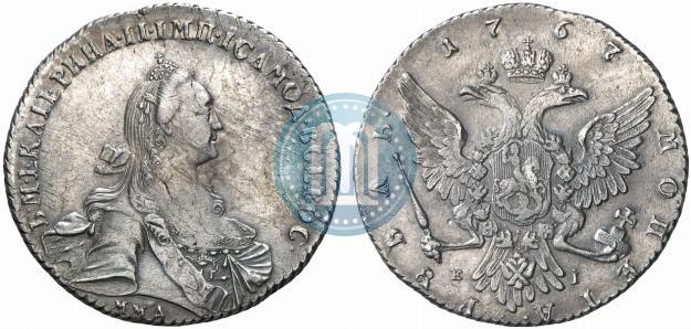 Picture 1 rouble 1767 year ММД-EI 