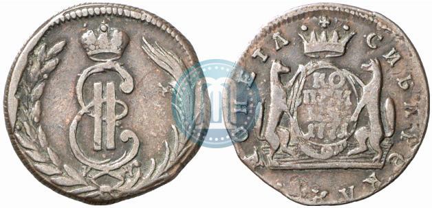 Picture 1 kopeck 1771 year КМ 