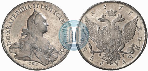 Picture 1 rouble 1773 year СПБ-ЯЧ-Т.I. 
