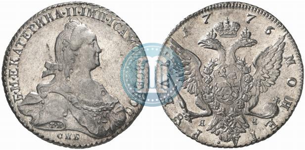 Picture 1 rouble 1776 year СПБ-ЯЧ 