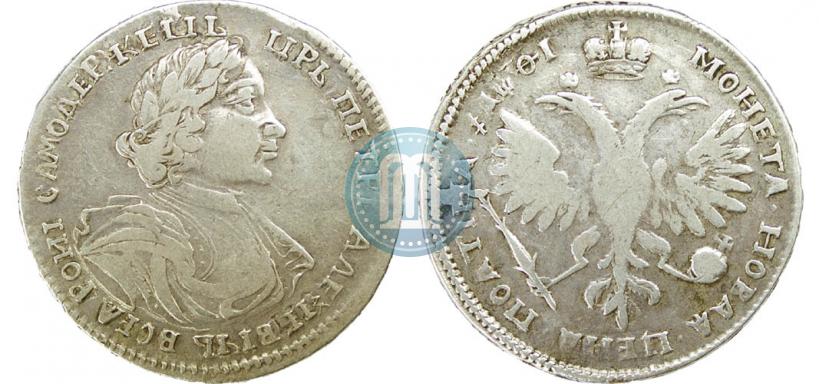 Picture Poltina 1719 year  "Portrait in armour"
