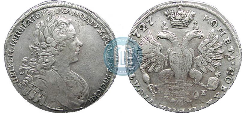 Picture Poltina 1727 year СПБ "Petersburg type"