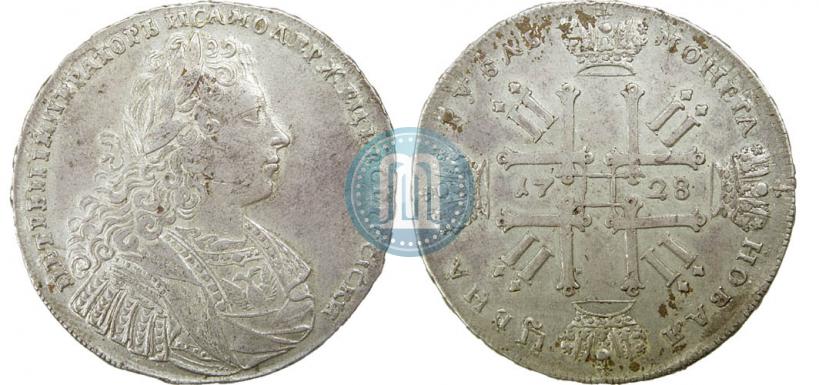 Фото 1 рубль 1728 года  "Тип 1728"