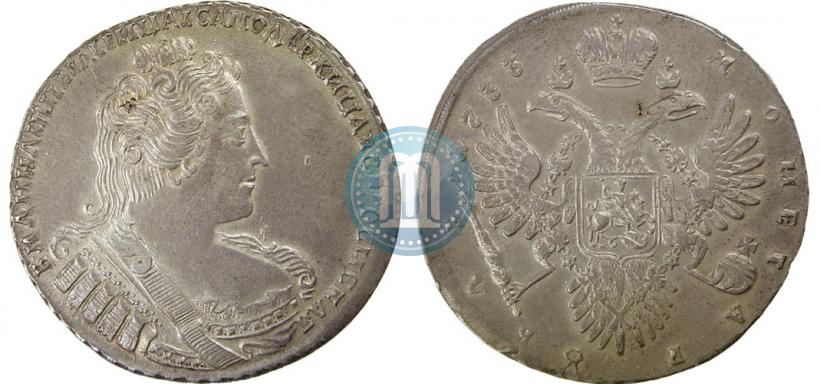 Picture 1 rouble 1733 year  