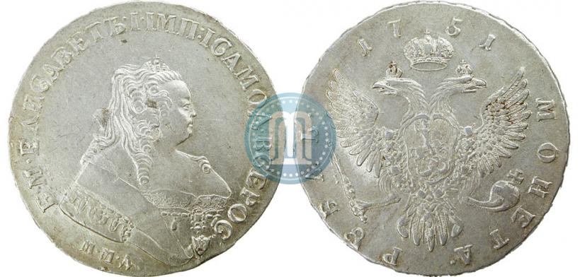 Picture 1 rouble 1751 year ММД 