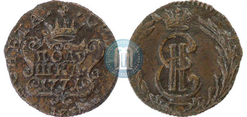 Фото Полушка 1771 года КМ 