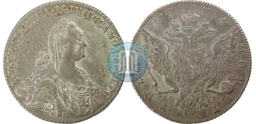 Picture 1 rouble 1774 year СПБ-ФЛ 