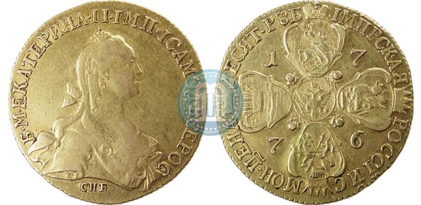 Picture 10 roubles 1776 year СПБ 