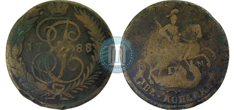 Picture 2 kopecks 1788 year ТМ 