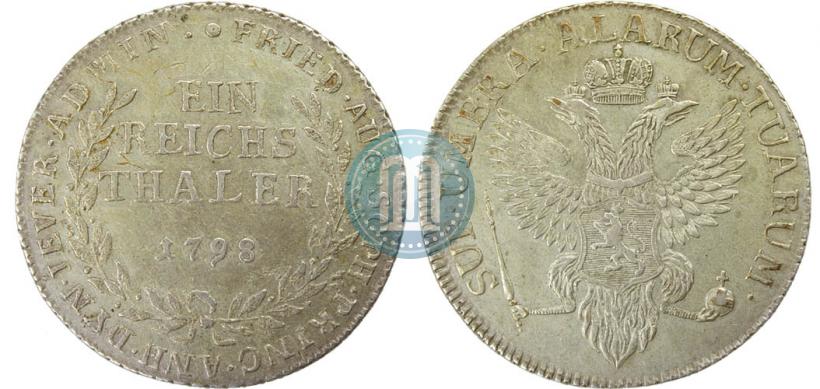 Picture Ein reichsthaler 1798 year  "Dutchy of Jever"