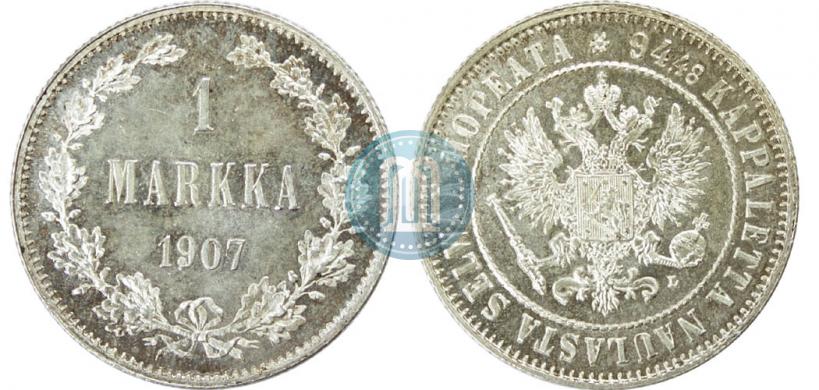 Picture 1 markka 1907 year L 