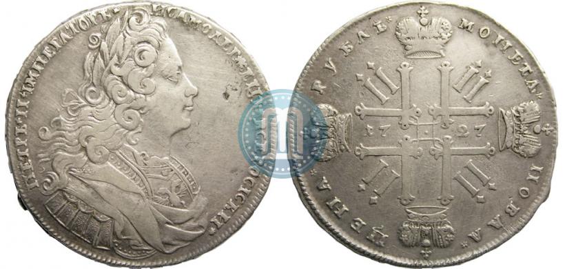 Picture 1 rouble 1727 year  "Moscow type"