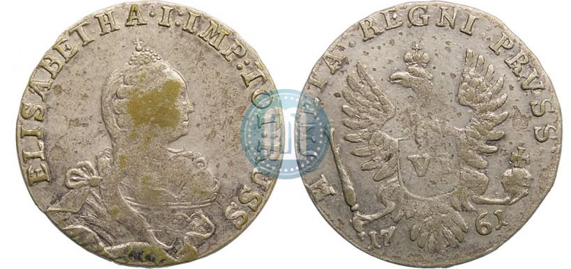 Picture 6 groszy 1761 year  