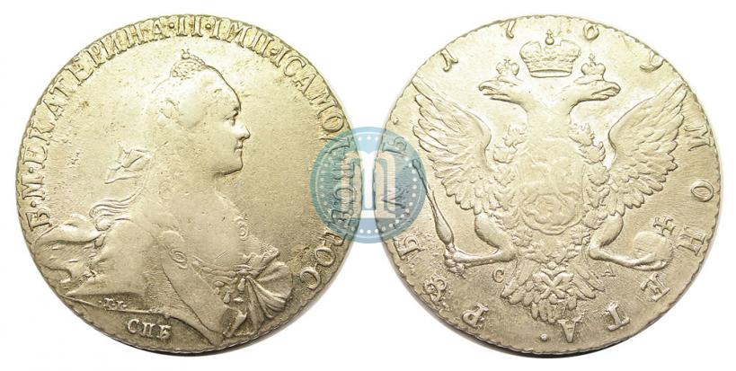 Picture 1 rouble 1769 year СПБ-СА 