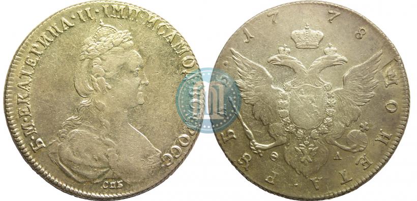 Picture 1 rouble 1778 year СПБ-ФЛ 