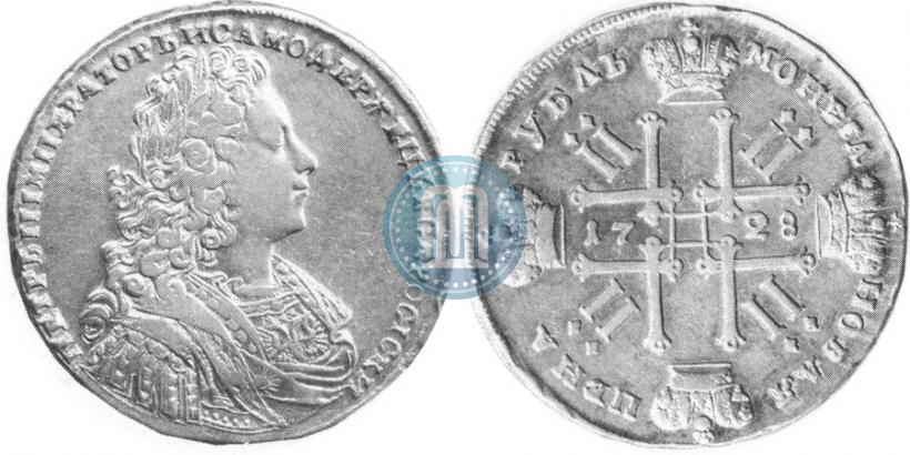 Фото 1 рубль 1728 года  "Тип 1728"