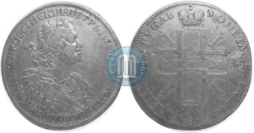 Picture 1 rouble 1725 year СПБ "Sun rouble, portrait with shoulder straps"