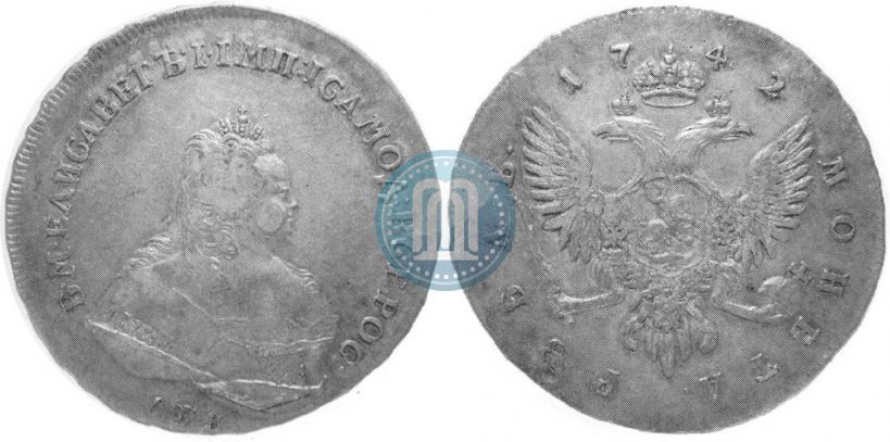 Picture 1 rouble 1742 year СПБ 