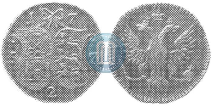 Фото 2 копейки 1757 года  "Ливонез"