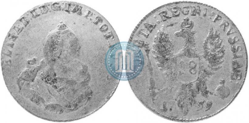 Picture 18 groszy 1759 year  