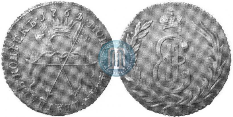 Picture 20 kopecks 1764 year  "Pattern"