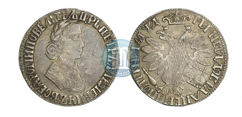 Picture Poltina 1704 year МД "Portrait by F. Alekseev"