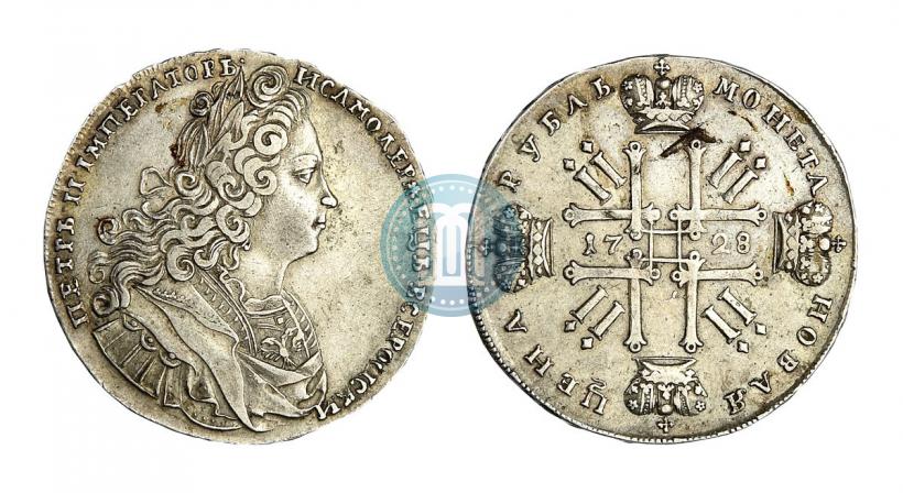 Picture 1 rouble 1728 year  "Type of 1727"