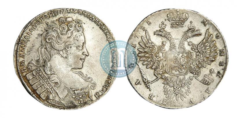 Фото 1 рубль 1731 года  