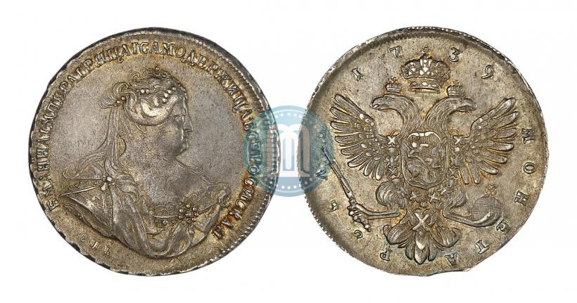 Picture 1 rouble 1739 year СПБ "Petersburg type"