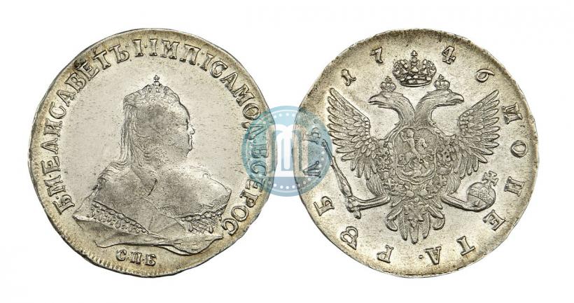 Фото 1 рубль 1746 года СПБ 