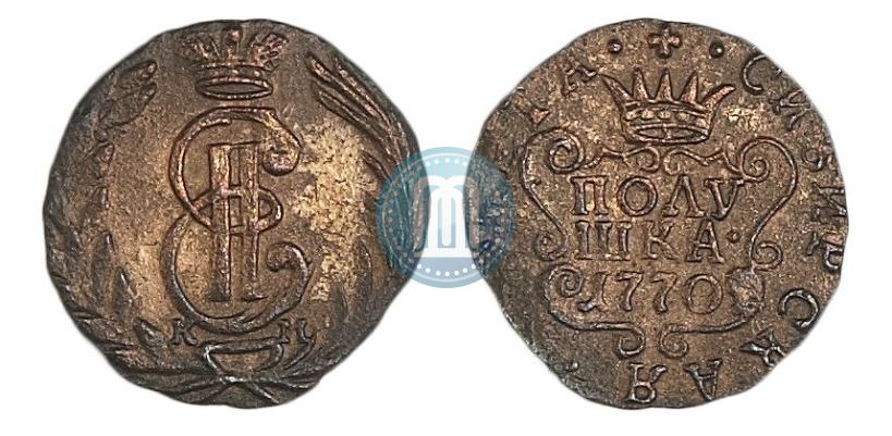 Фото Полушка 1770 года КМ 